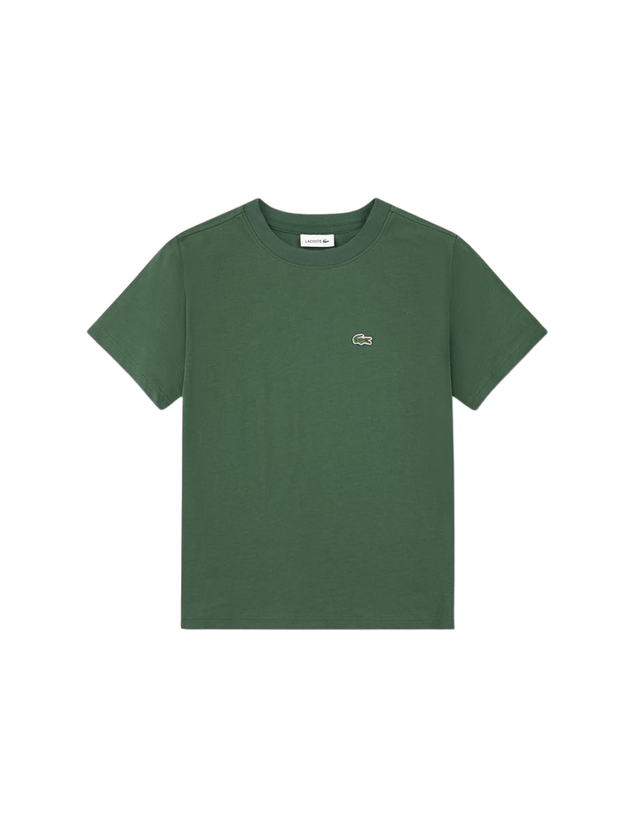 T-Shirt Lacoste verde con logo sul petto 847025 F9W Lacoste 
