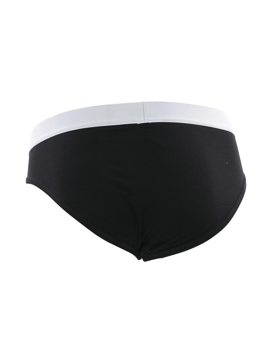 Slip nero con vita logata D9L61420 001 Dsquared 