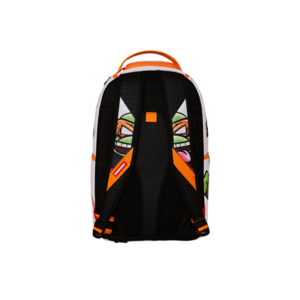 Zaino "TMNT Michelangelo" Sprayground bianco con stampa ninja 910B7147 NSZ Sprayground 