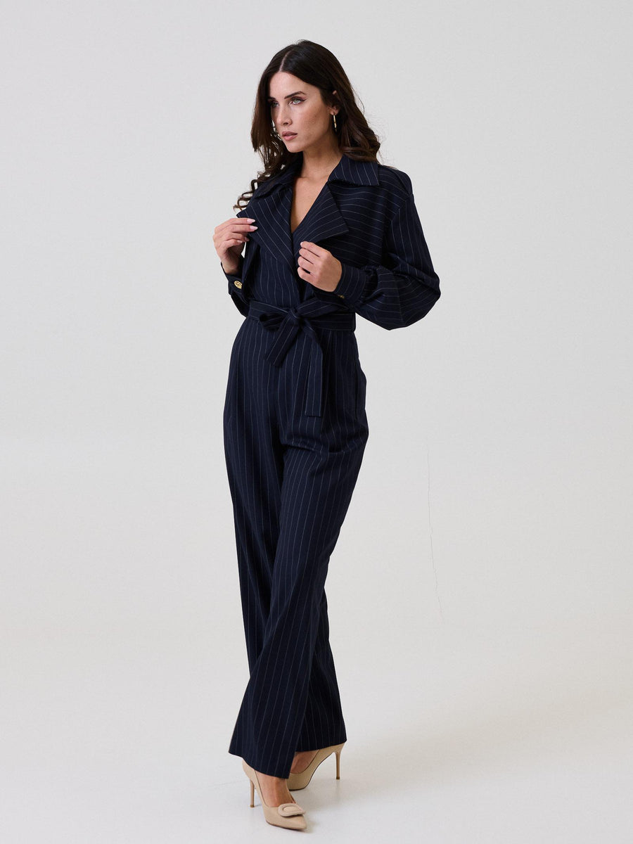 Jumpsuit "Stripe" Silence Limited bllu navy a righe TUT664 NAVY Silence Limited 