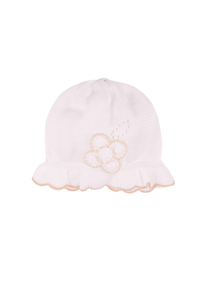 Cappello Marlù bianco con dettagli beige EB2971 C1091 Marlù 