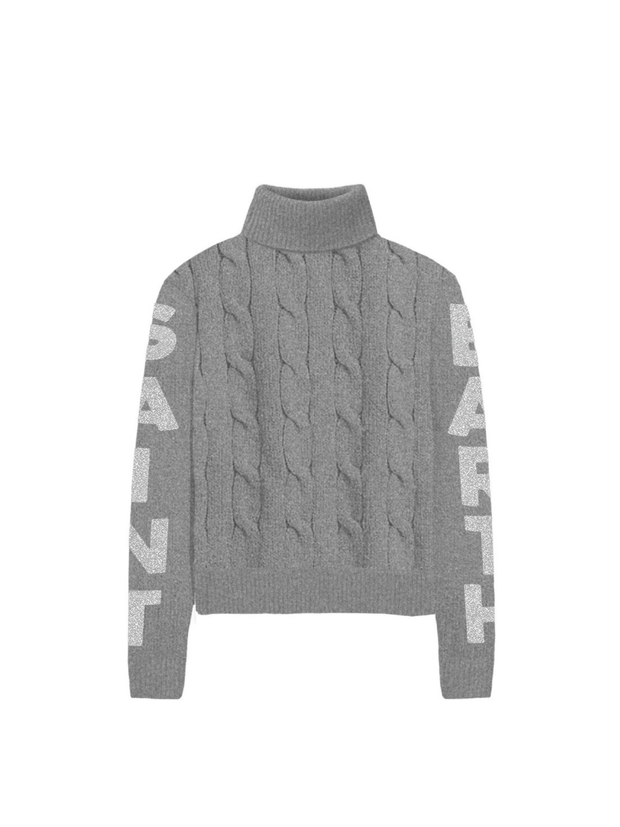 Maglione "1021 strass" Saint Barth grigio ADL0001 03760I MC2 SAINT BARTH 