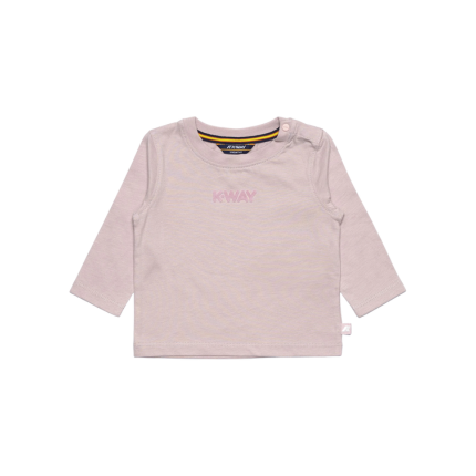 T-Shirt "E. Elmette Lettering Jersey peach" K-Way rosa K7123WW W7G K-WAY 