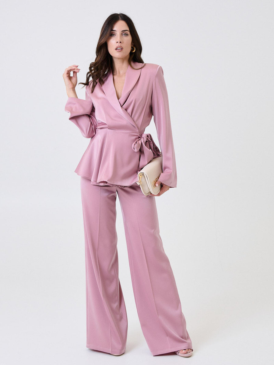 Pantalone a palazzo "allure" Silence Limited rosa PAF4SAT OURPINK Silence Limited 