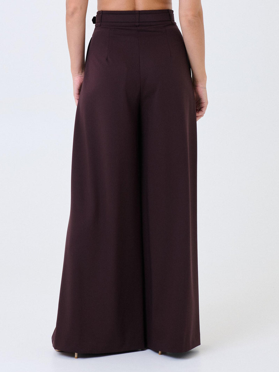 Pantalone ampio a vita alta Imperial vino con cintura decorativa P5Y6KBYC VINO Imperial 