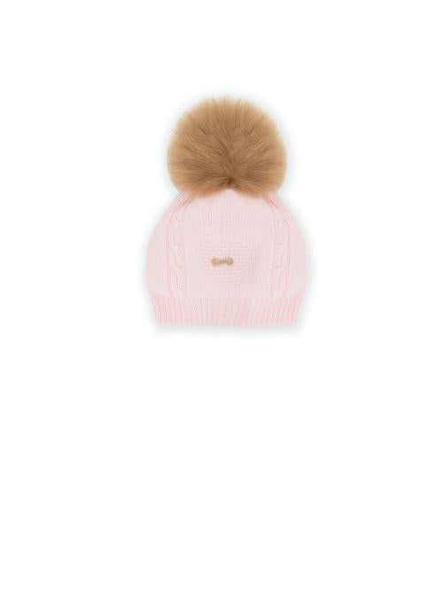 Cappello rosa con pompon IB2171 C3TAB Marlù 