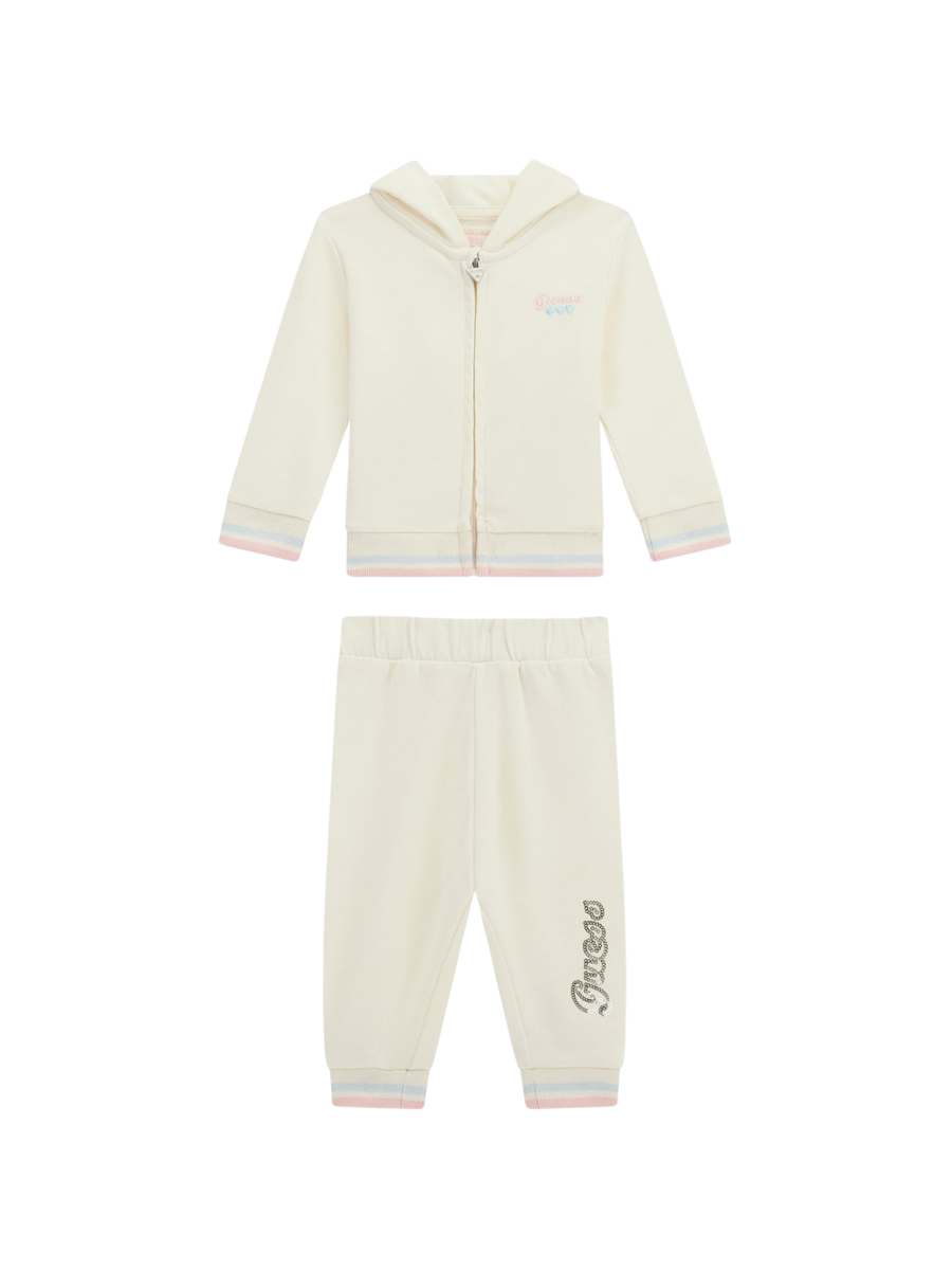 Tuta Guess panna con dettagli glitterati A5YG00KA6R4 G012 Guess 