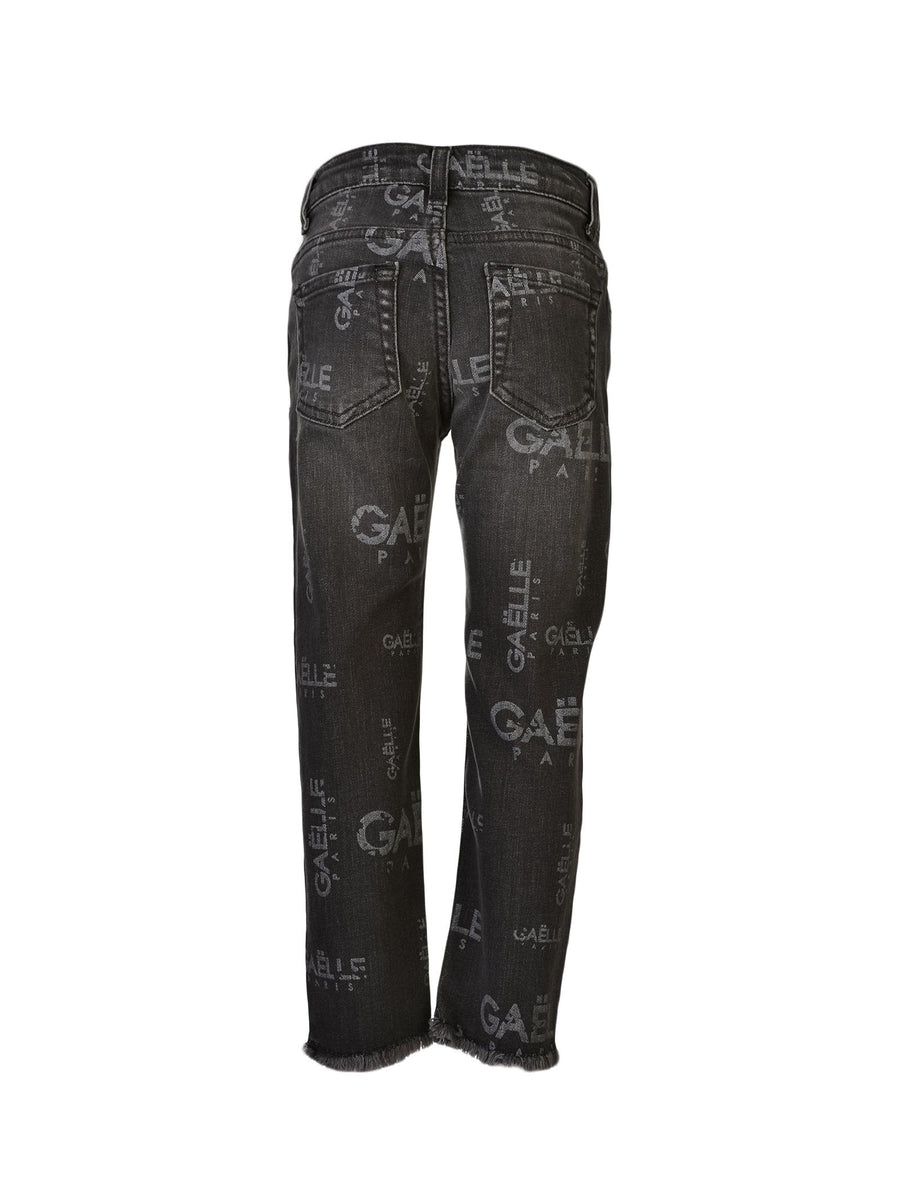 Jeans slim con scritte all over D0429 DNM Gaelle 