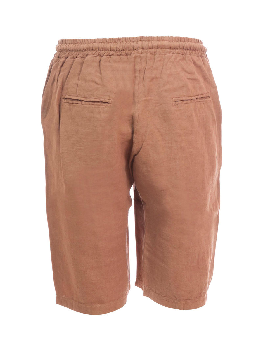 Bermuda in lino Portofino cammello PB215 CAMM Portofino 