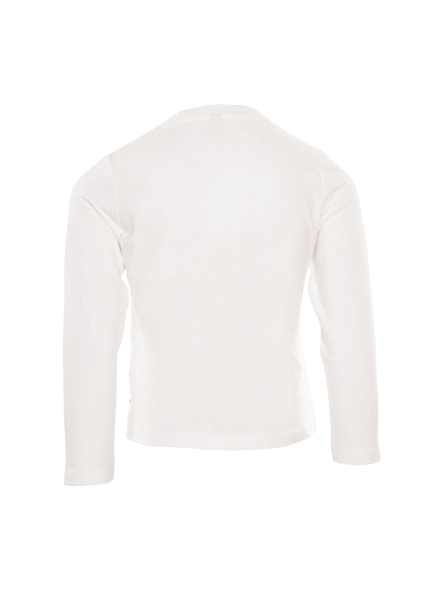 T-Shirt Manila Grace bianca con stampe colorate e logo lettering MFBF24T242 LATTE Manila Grace 