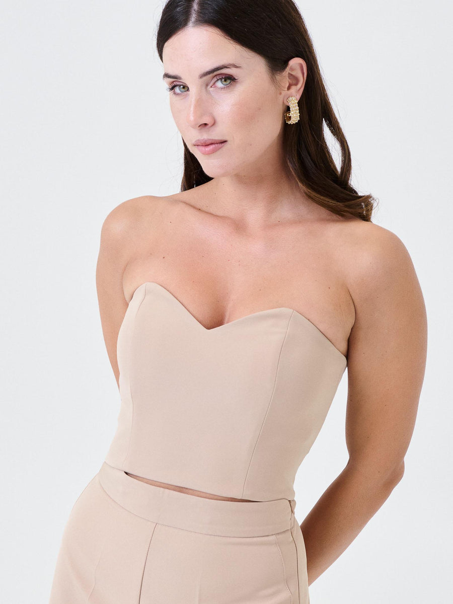 Top a cuore Silence Limited sabbia NP1019GOLD SAND Silence Limited 