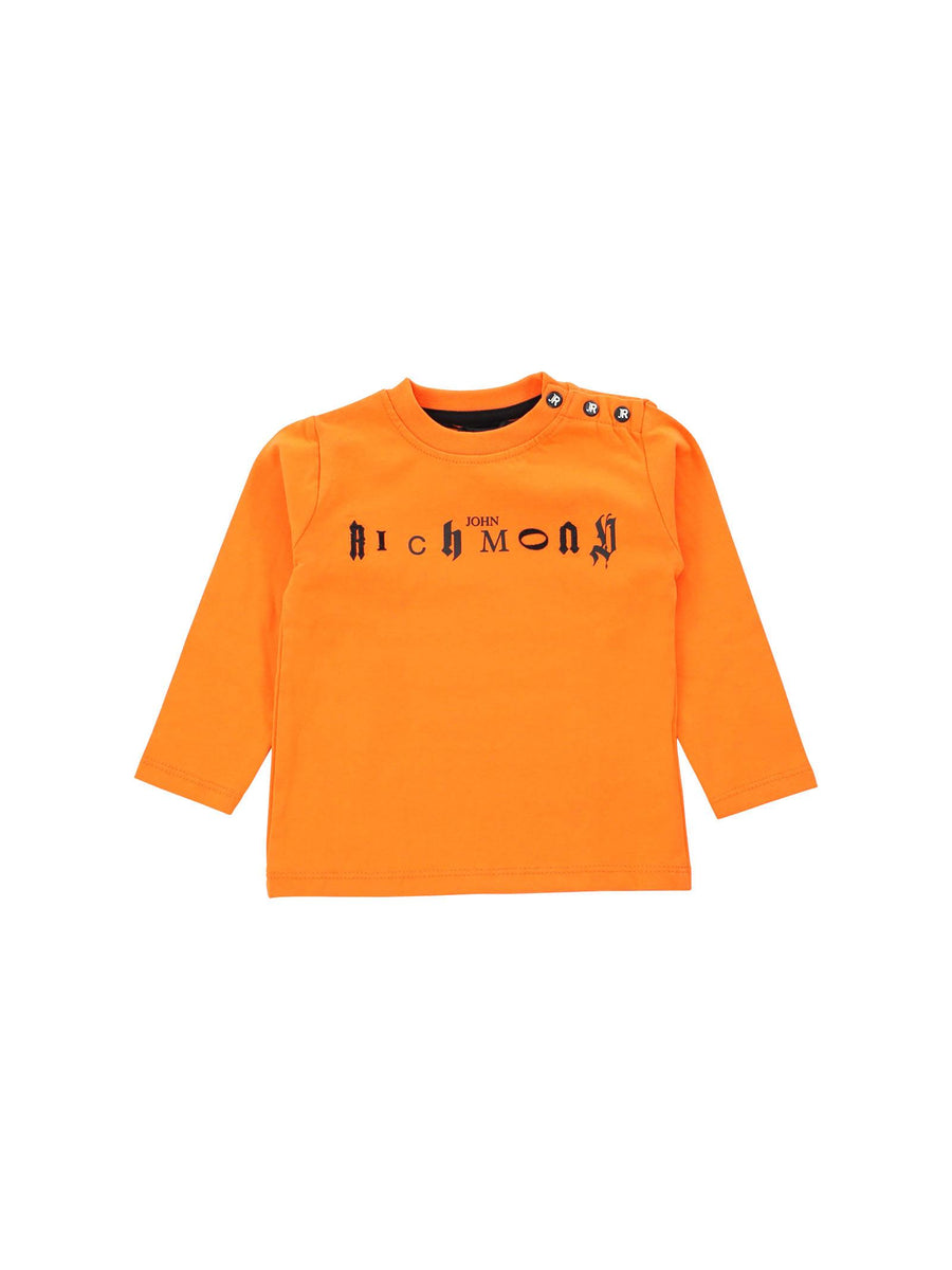 T-shirt arancione con logo gotico RIA23019TS ORANGE John Richmond 
