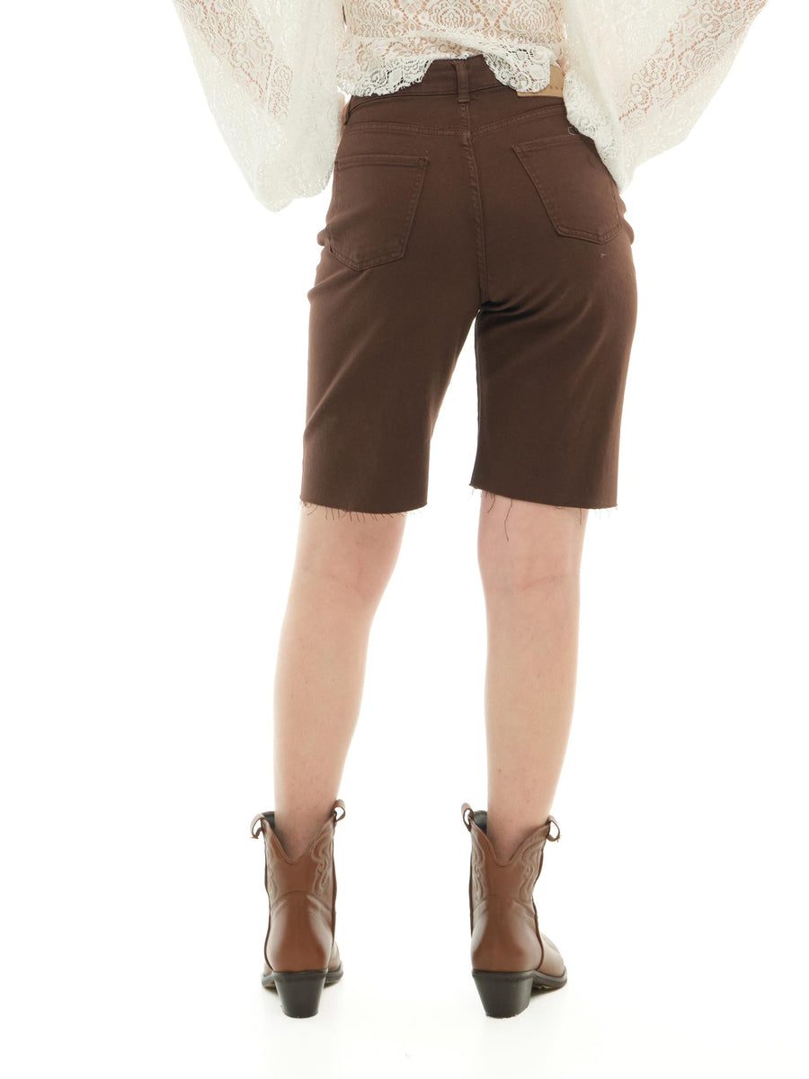 Bermuda Haveone in denim cioccolato PGZN188 CIOCCOLATO Haveone 