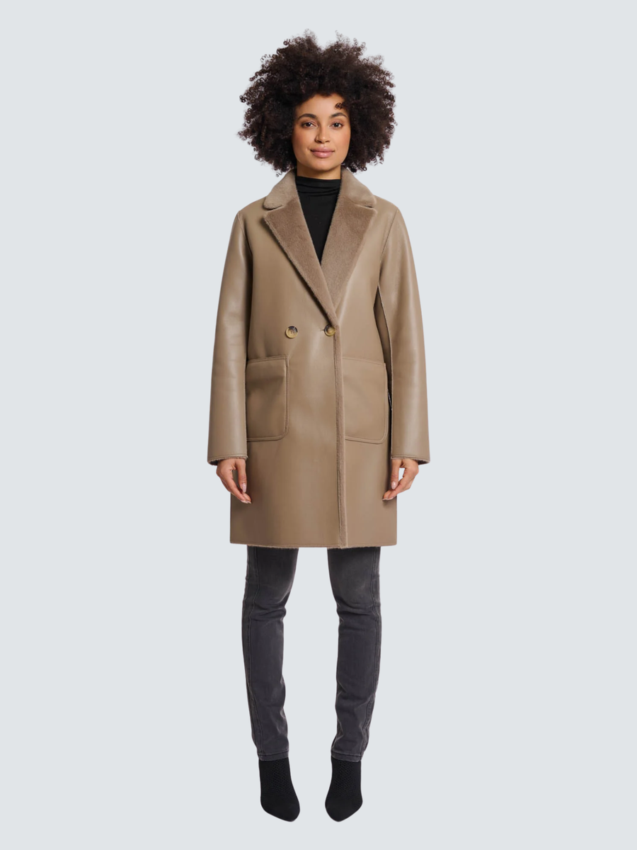 Cappotto "Ivon reversible coat" Rino & Pelle marrone Ivon.7002512 Toffee Rino & Pelle 