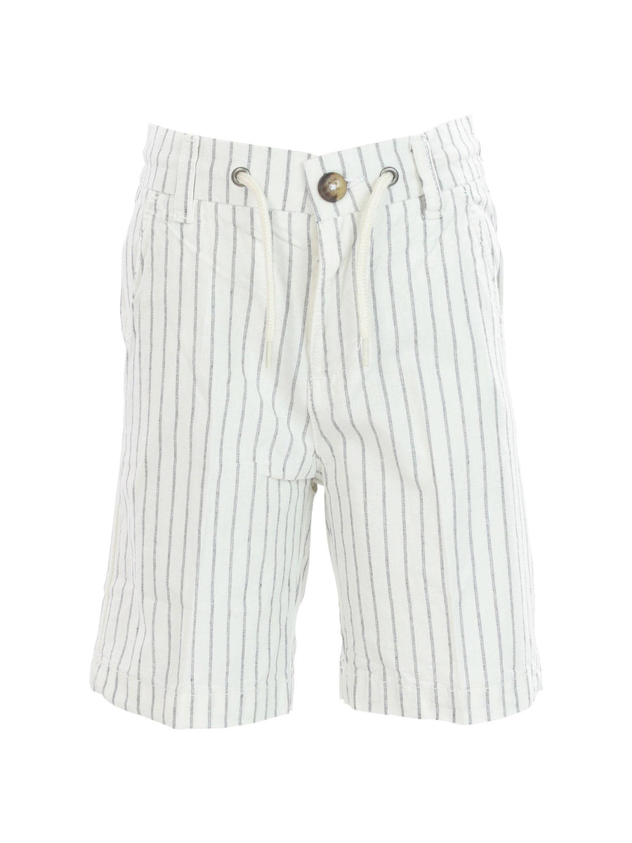 Bermuda bianchi gessati in cotone BMD4102J BIANCO Dan John 