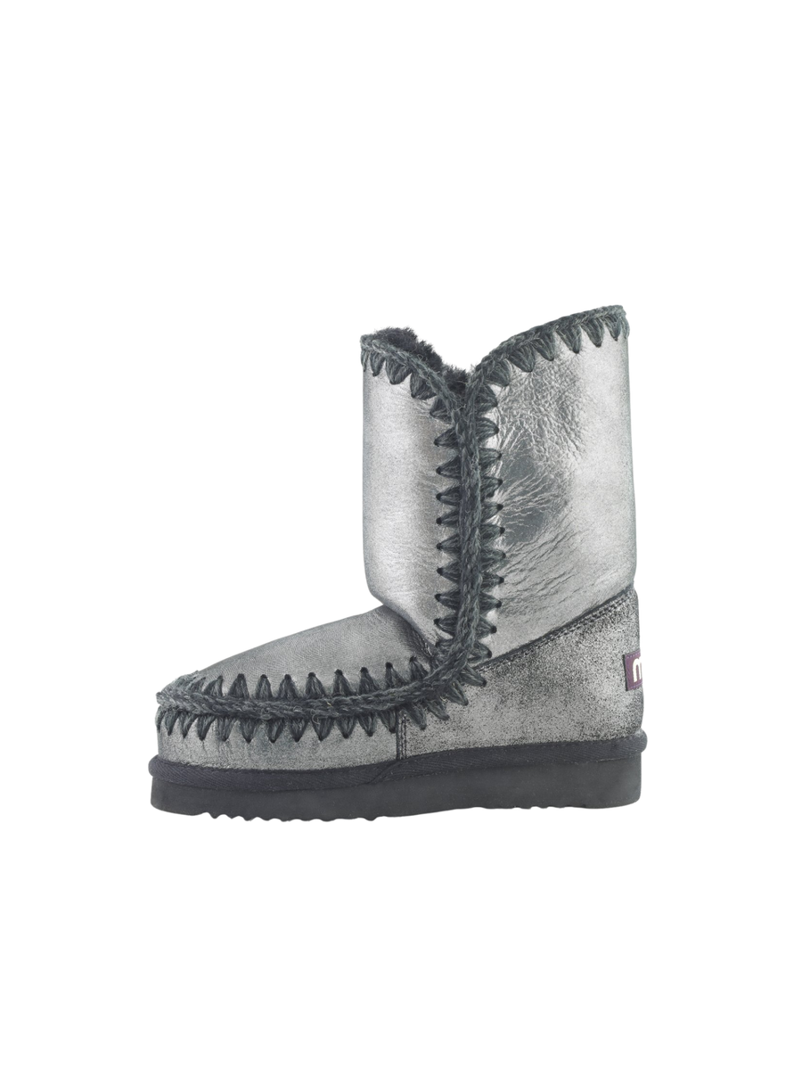 Mou "Eskimo 24 Special Leather" microglitter neri MU.FW101000C MGBLK Mou 