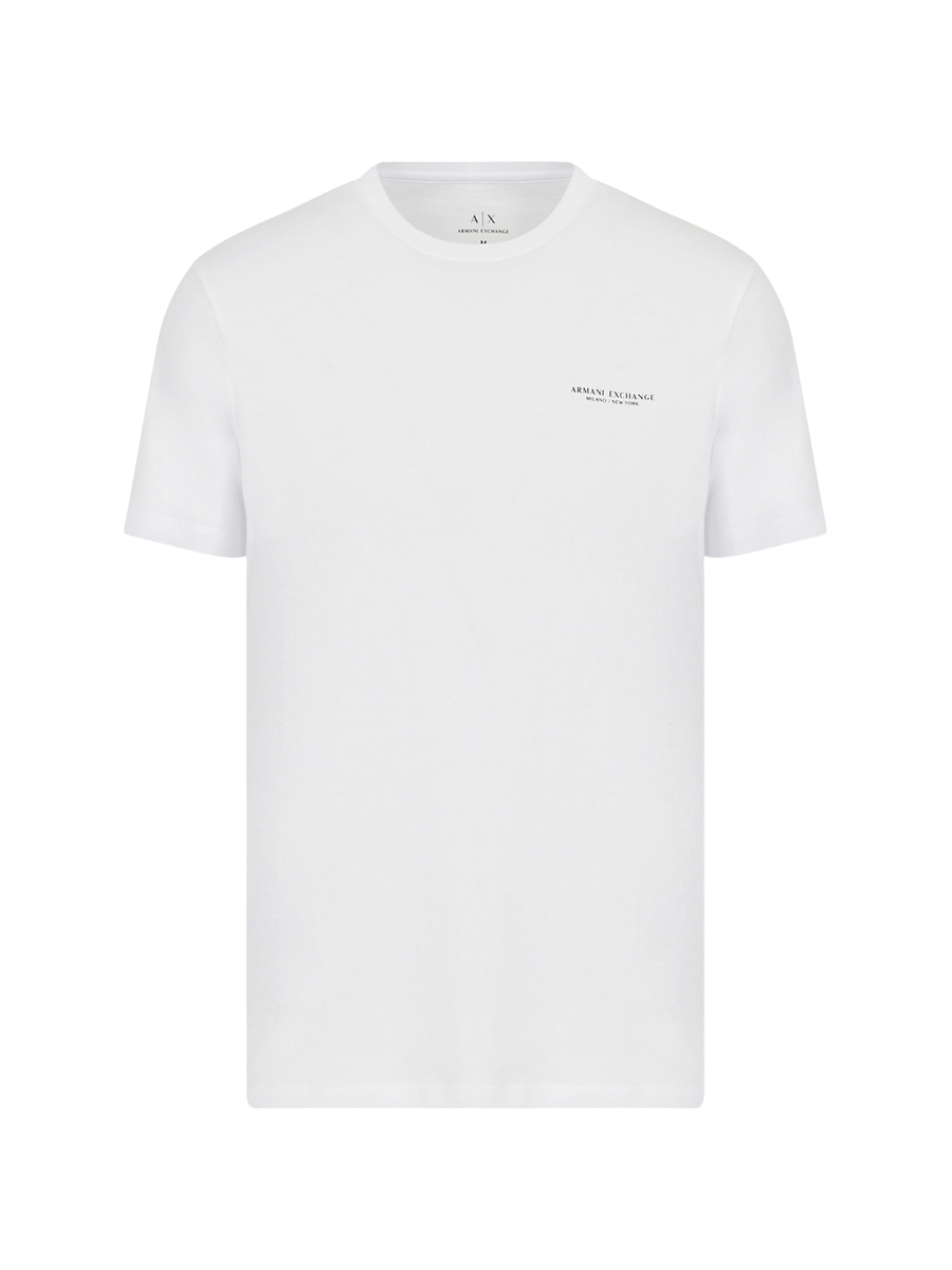 T-shirt Armani Exchange bianca con logo sul petto 8NZT91Z8H4Z 1100 Armani Exchange 
