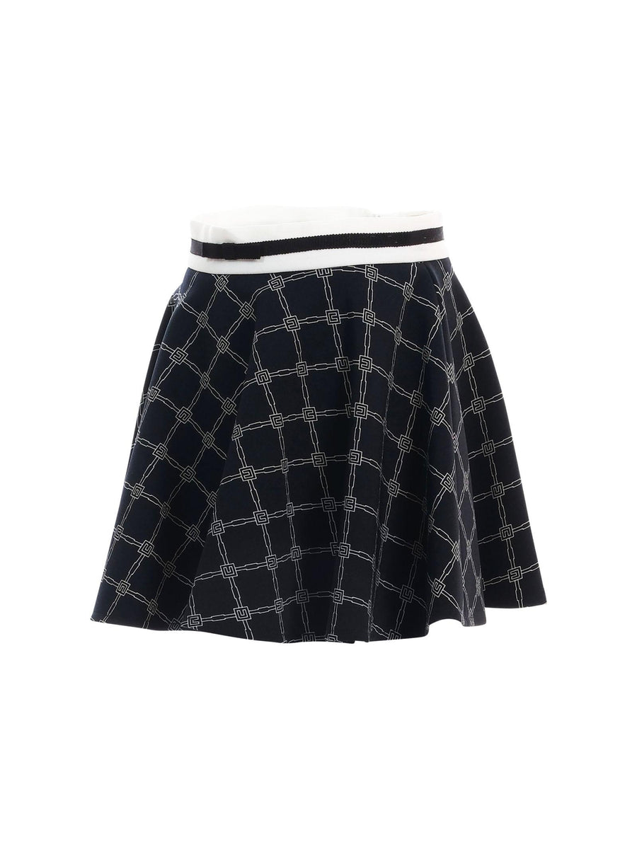 Gonna svasata Elisabetta Franchi nera con fantasia geometrica EFGO185 D556 Elisabetta Franchi 