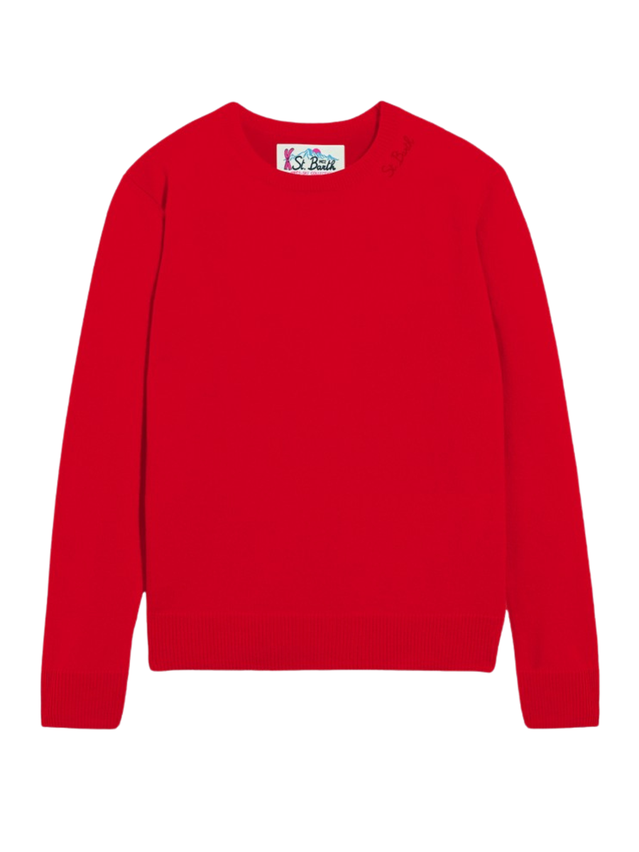 Maglione "blend ws 41" Saint Barth rosso SORB001 00032G MC2 SAINT BARTH 