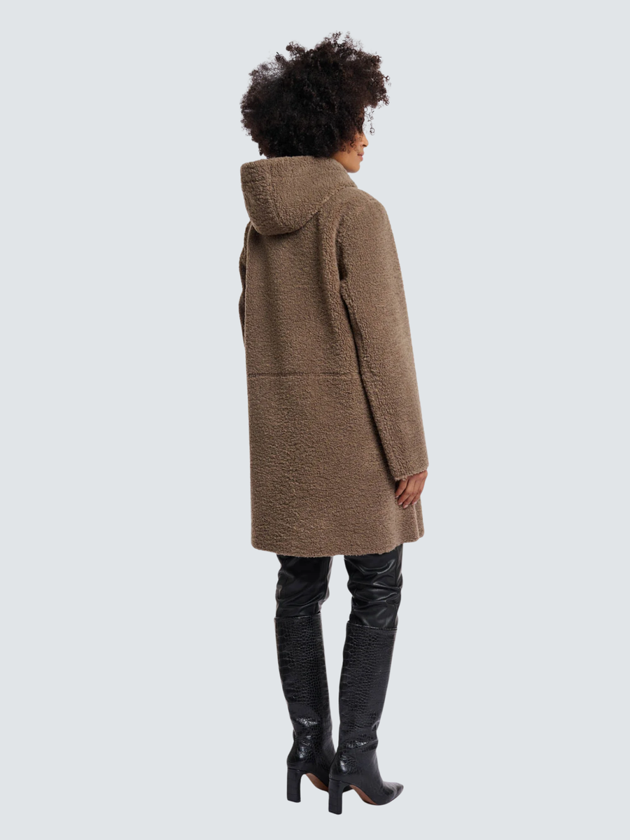 Cappotto "Reversible coat" Rino & Pelle marrone Alina.7002511 Toffee Rino & Pelle 