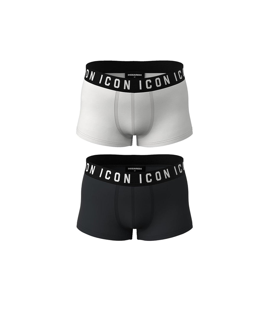 Set boxer bianco e nero DQ1086D008J DQC29 Dsquared 