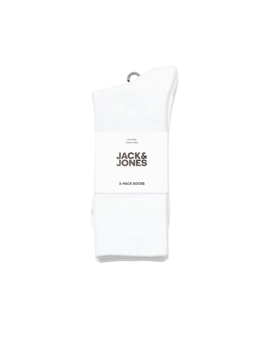 Set Calzini Jack & Jones bianco con stampa "JJ Studios" 12280165 WHT/DUFF/BLK Jack & Jones 