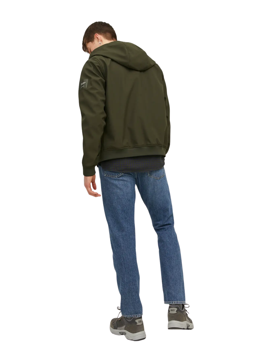 Giubbino Jack & Jones verde con zip 12236300 Rosin Jack & Jones 