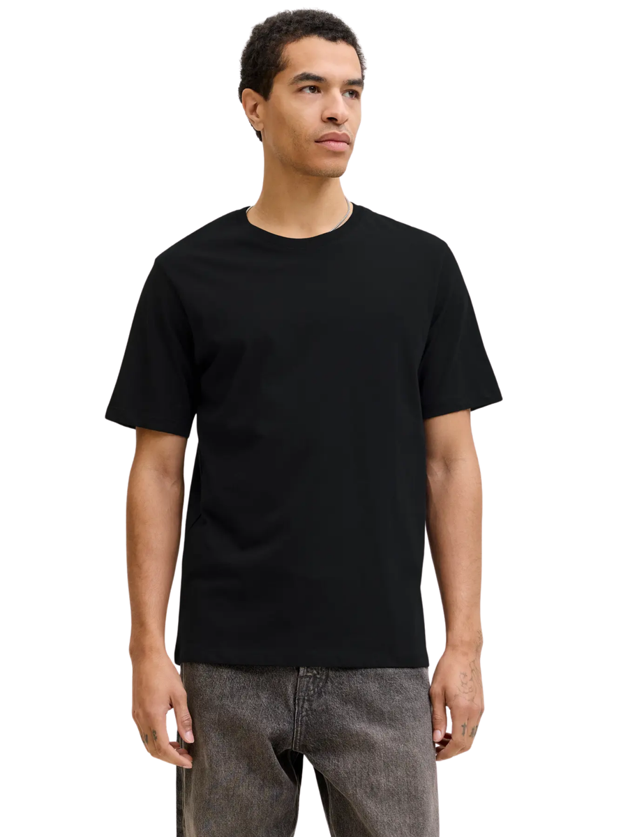 T-Shirt a mezze maniche Jack & Jones nero 12156101 Black SLIM Jack & Jones 