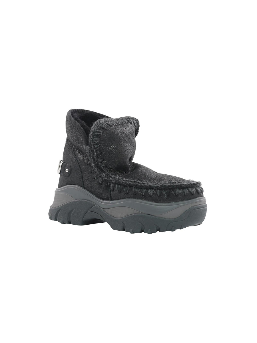 Mou Chunky Eskimo sneaker nera big logo FW311000B CBKG Mou 