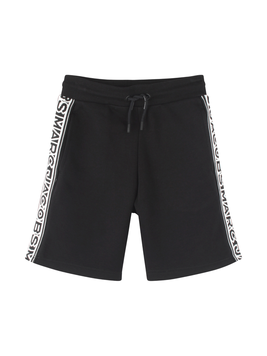 Shorts Marc Jacobs neri con logo iconico lungo i lati W60481 09B Marc Jacobs 