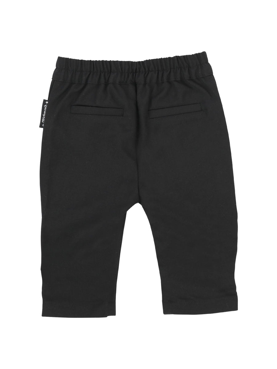 Pantalone nero slim con ricamo gotico RIP23083PA BLACK John Richmond 