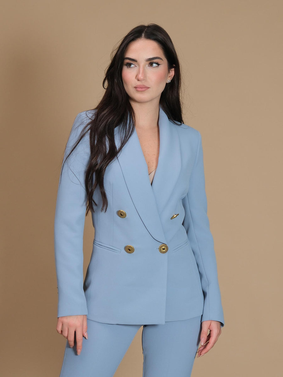 Blazer Artemide Silence Limited polvere con bottoni gioiello NP5059CREPE POLVERE Silence Limited 