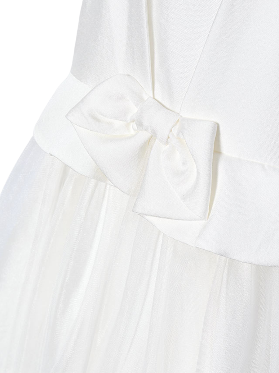 Abito Abel & Lula bianco con corpetto strutturato e gonna in tulle 5034 PAN Abel & Lula 