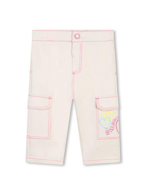 Pantalone cargo contrasto U20410 22A Billie Blush 