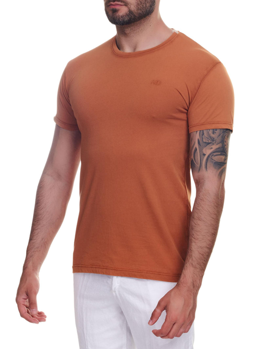 T-shirt mattone mini logo AD0774RM0194LT 43 Alessandro Dell'Acqua 