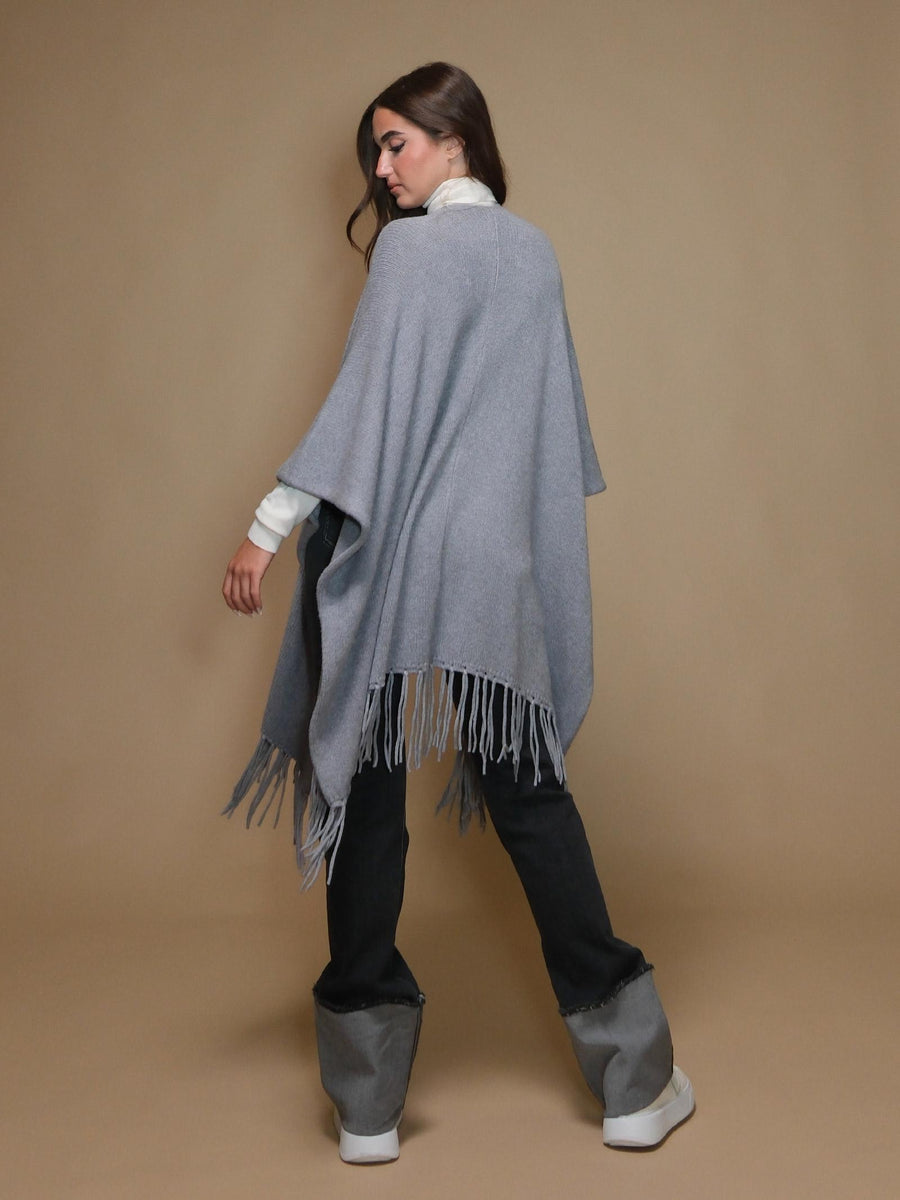 Cardigan Armoire con frange grigio perla 5R261 GRIGIOPERLA Armoire 