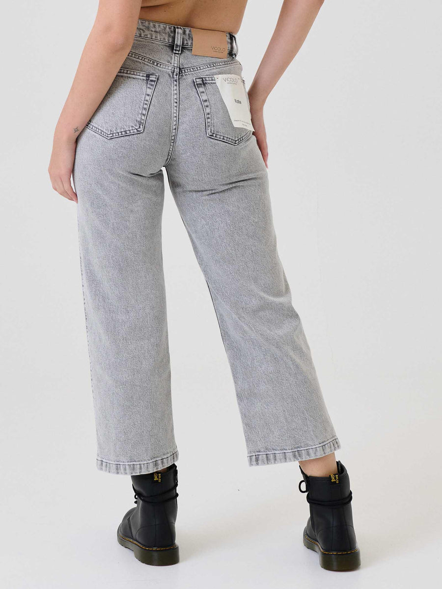 Jeans "Icon Kate" Vicolo grigio con catena DF5137 GRIGIO Vicolo 