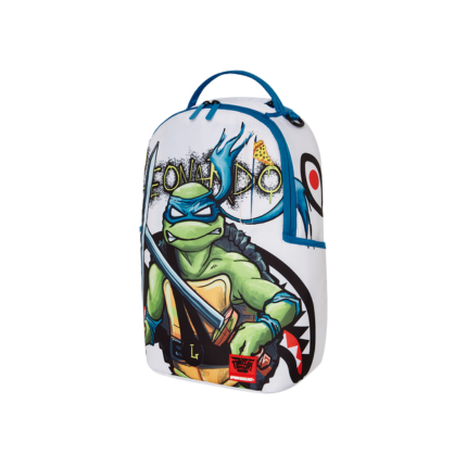 Zaino "TMNT Leonardo" Sprayground bianco con stampa ninja 910B7048 NSZ Sprayground 