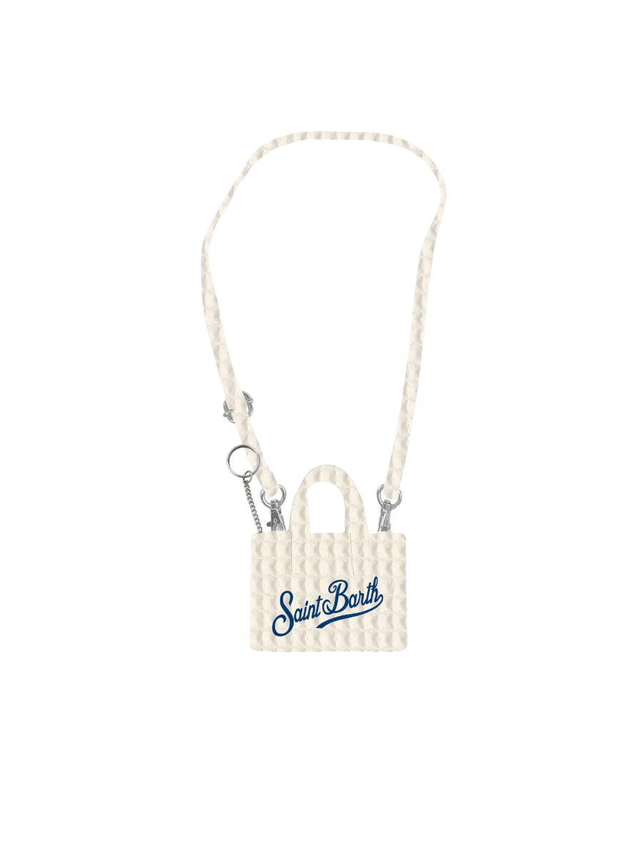 Portachiavi MC2 Saint Barth "Key bag N" bianco/beige KEYB002 00127H MC2 SAINT BARTH 