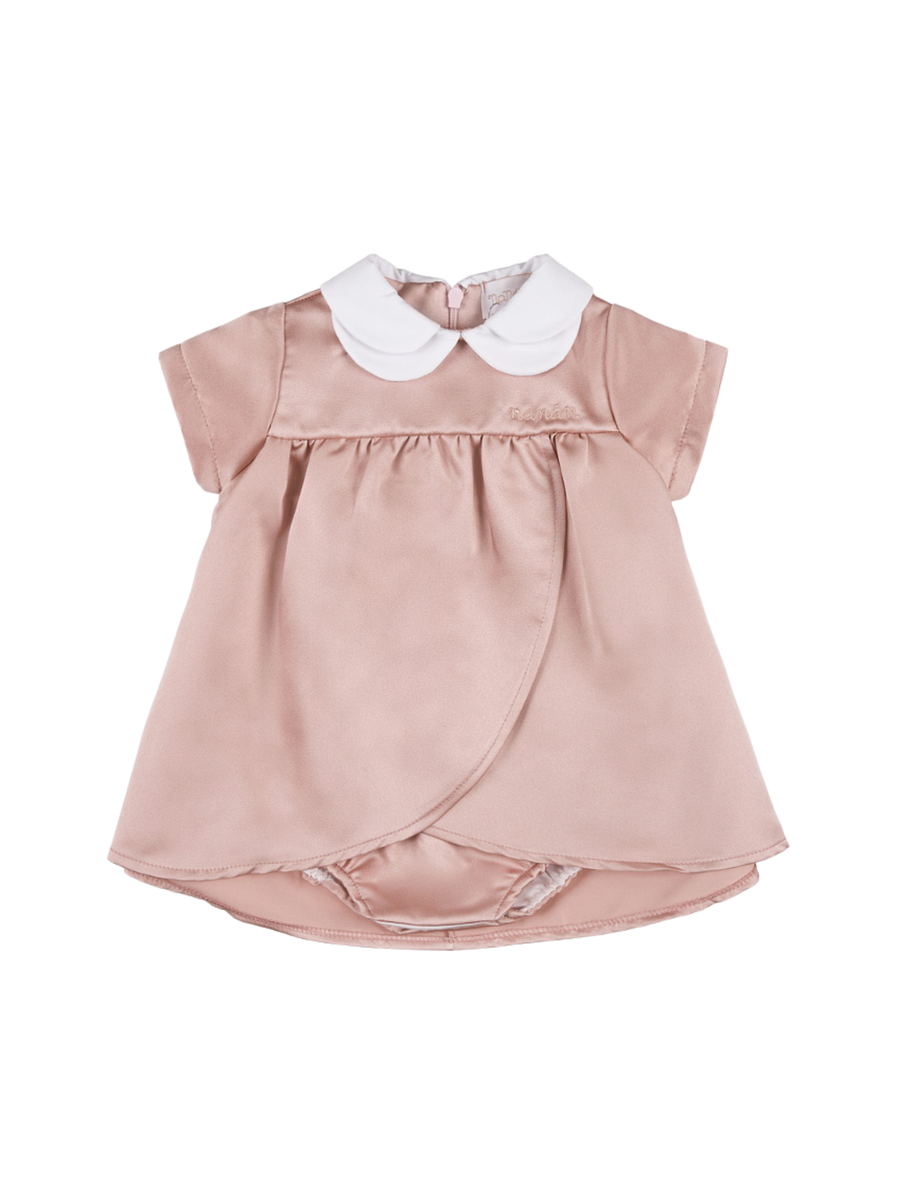Coordinato abito e culotte Nanan rosa in seta E25508 R Nanan 