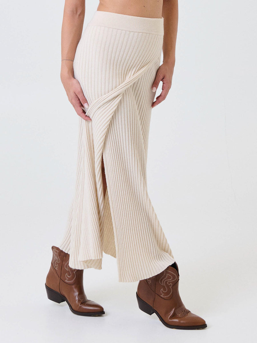 Gonna lunga Kontatto avorio con spacco 3M0955C AVORIO kontatto 