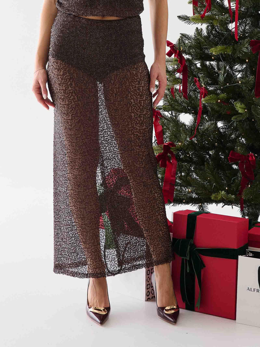 Gonna Haveone moro in paillettes e coulotte GGEP123 MORO Haveone 