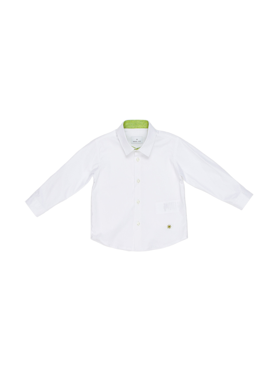 Camicia Manuel Ritz bianca con inserto sul retro del colletto MR2959 BCE Manuel Ritz 