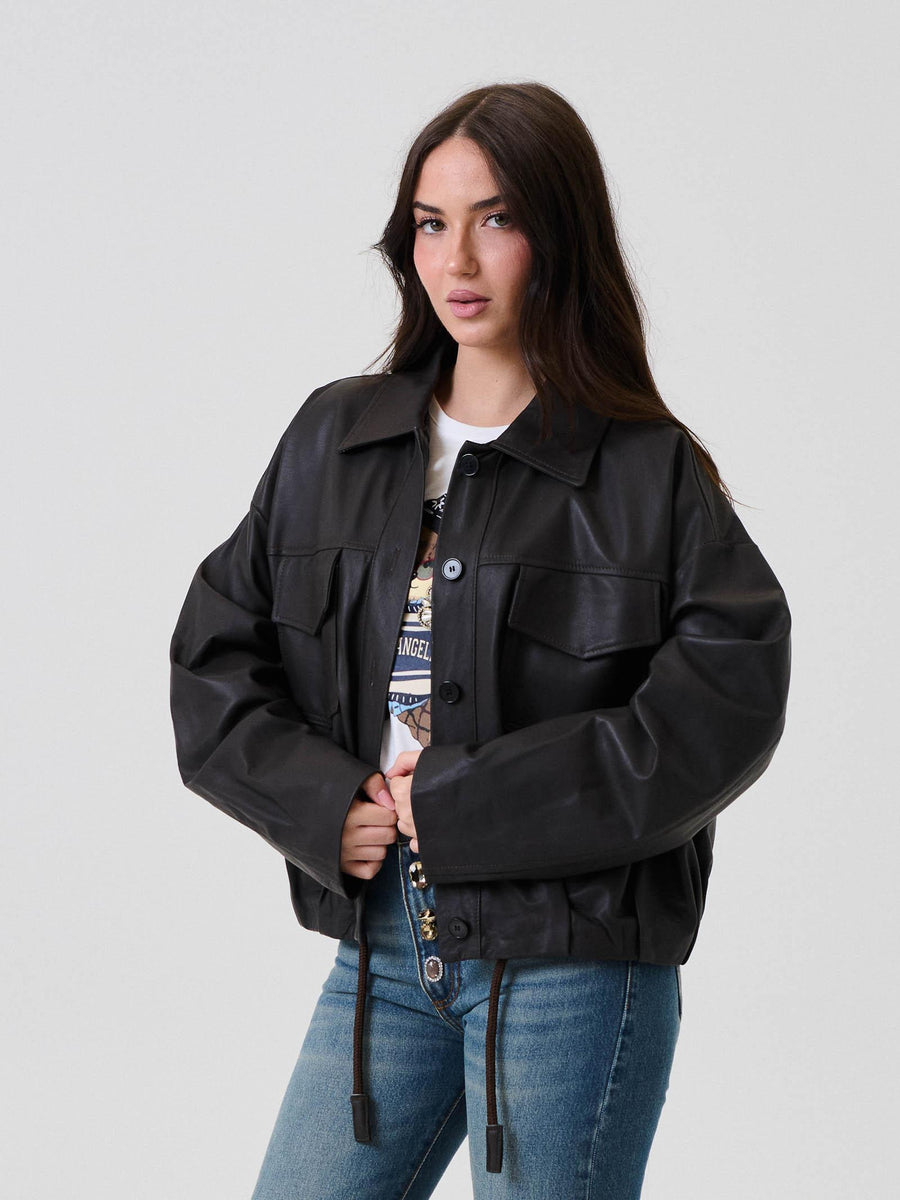Bomber in pelle Vicolo moro TF0272 A99 Vicolo 