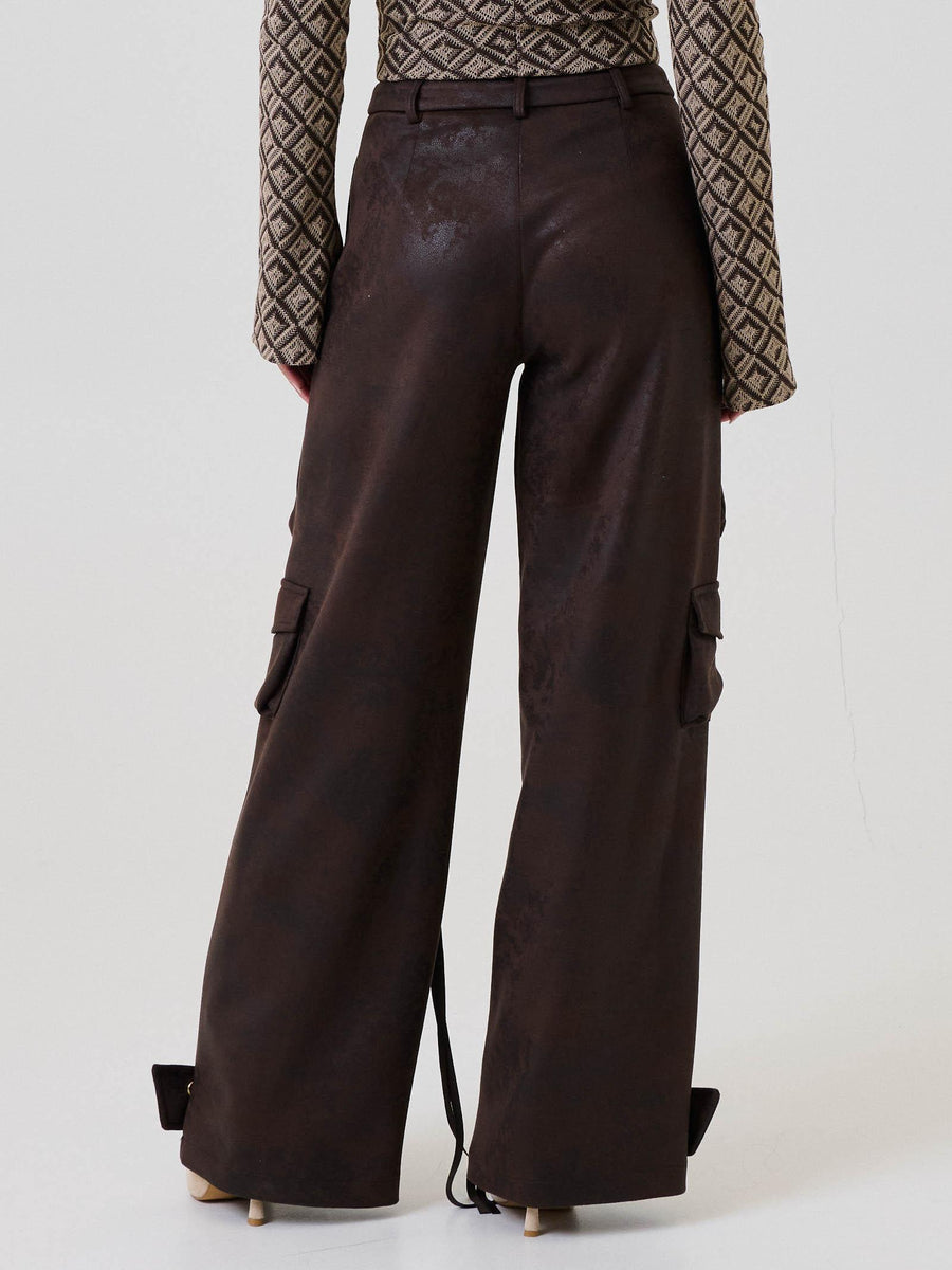 Pantalone cargo Bohemian Vì marrone vintage BHPA011 BROWN Bohemian V 