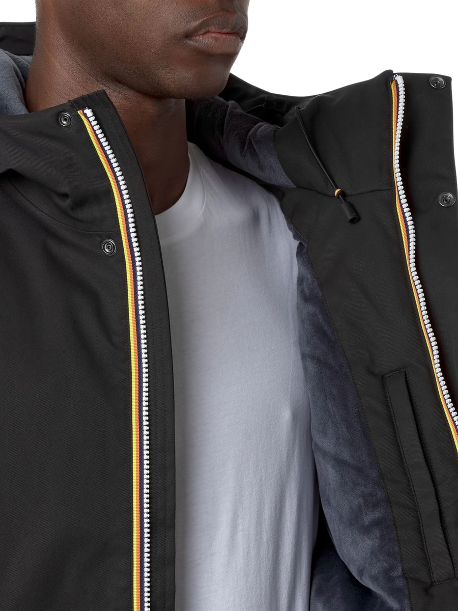 Giubbino "Jacko Twill Marmotta" K-Way nero K8133DW AL8 K-WAY 
