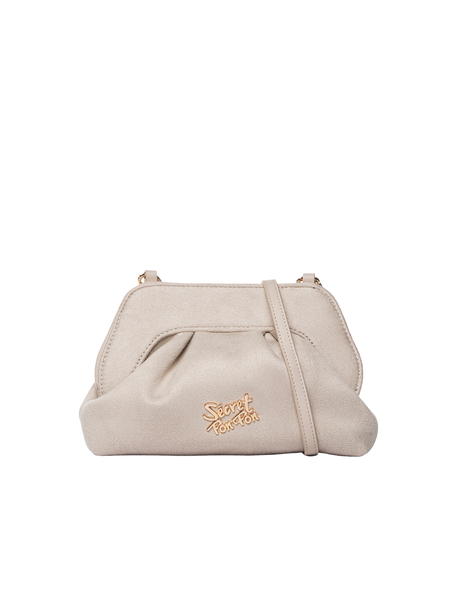 Borsa "Margaret S" Secret Pon Pon crema MARGARET S CREAM Secret Pon Pon 