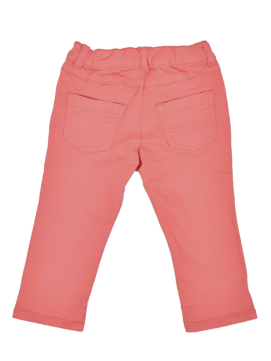 Pantalone corallo con stampa Teddy MQP02MLRC03 50218 Moschino 