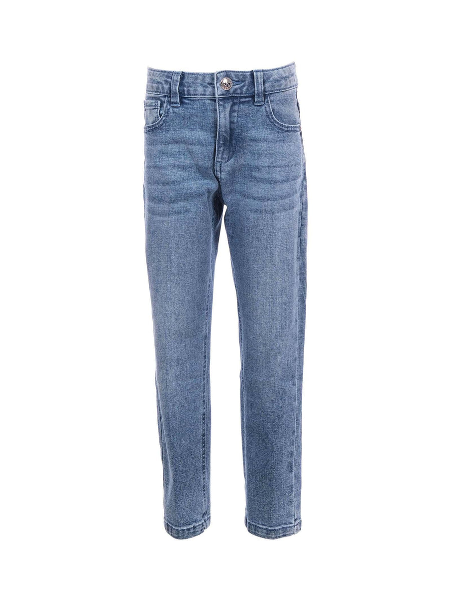 Jeans John Richmond in denim con stampa RICH posteriore RBP25214JE DENIM BLUE John Richmond 