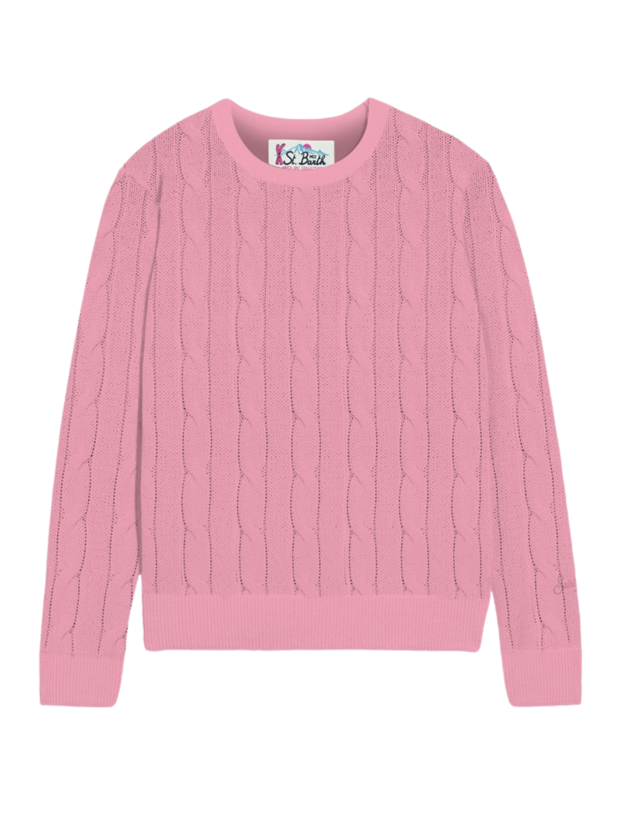 Maglione "blend ws tricot 23" Saint Barth rosa SORB001 00966G MC2 SAINT BARTH 